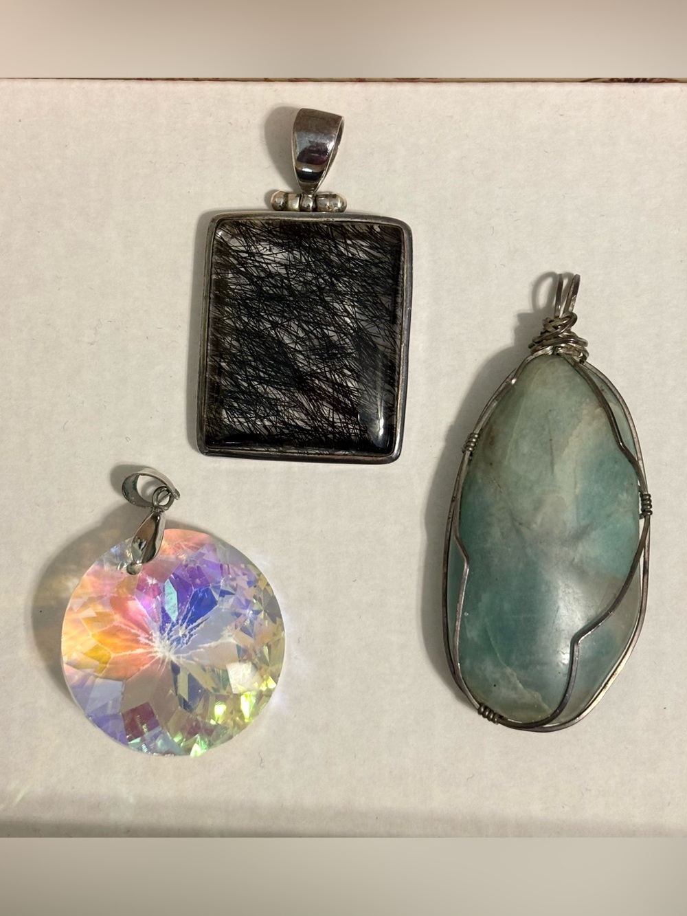 Three Pendants Sterling Handcrafted